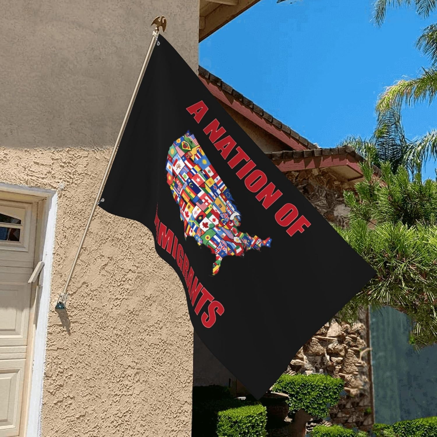 2x3 Feet A Nation of Immigrants Flag We Are All Immigrants Flags for Outside Large Garden Yard Flags Outdoor Decoration