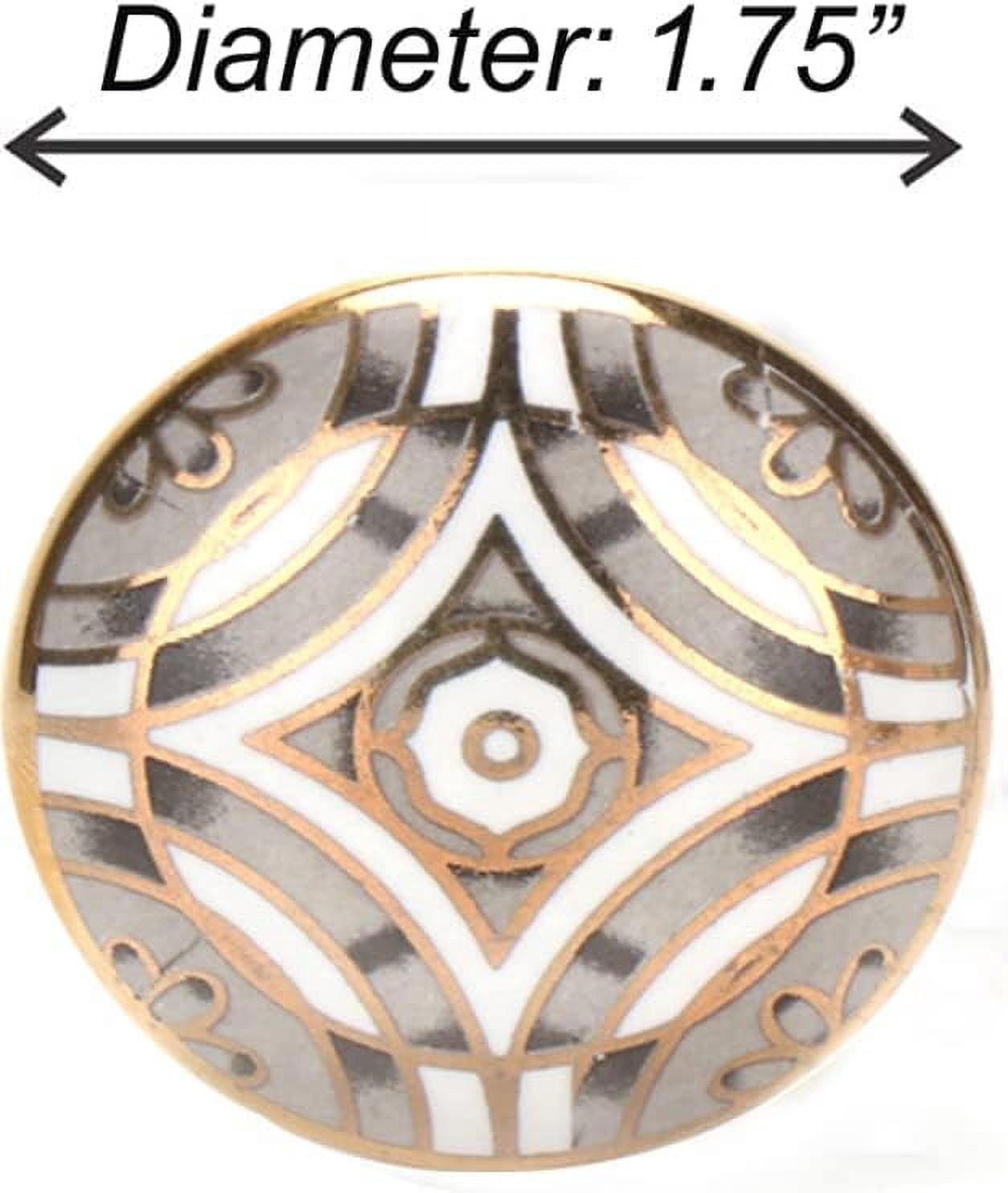 Perilla Home Set Of Six Aster Dusty Pink Ceramic Knobs Round Shape Knobs Pull And Push For Handles, Cabinet, Drawer, Door, Wardrobe, Home Interior Decorative Item