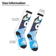 thumbnail image 3 of Saiise Bluey Funny Socks Men Women Boys Kids Adults Novelty Graphic Crew Tube Socks Crazy Design Casual Dress Socks for Sports,Running,Travel, 3 of 7