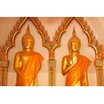 thumbnail image 2 of Haseltine, Tom 18x13 Black Ornate Wood Framed with Double Matting Museum Art Print Titled - Thailand Buddha statues in temple, 2 of 4
