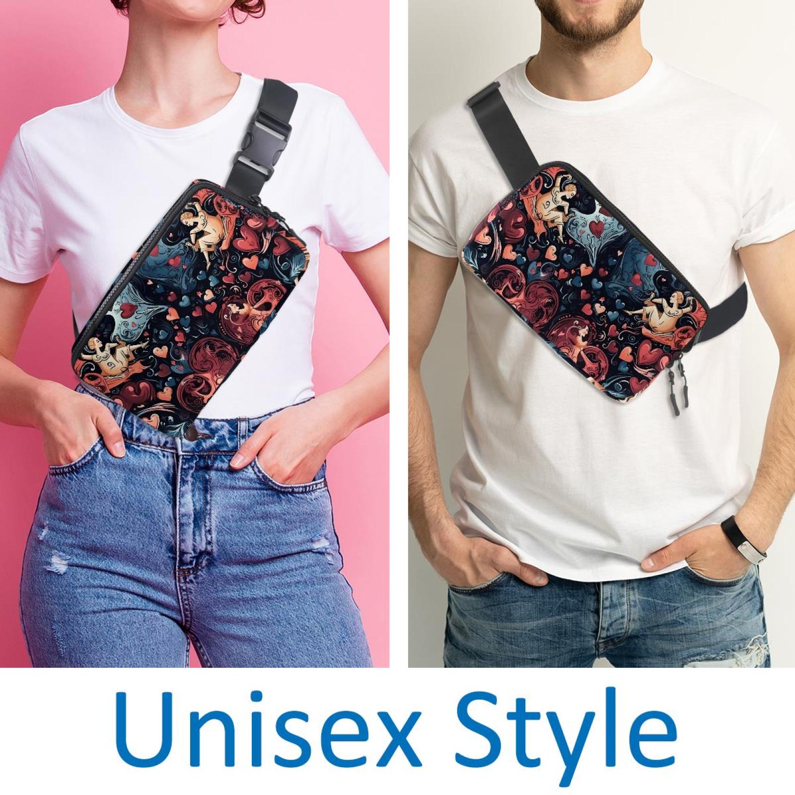 Love Lightweight Adjustable Running Belt with Extension Strap - Unisex Fanny Bag Crossbody Bag Cross Body Bag