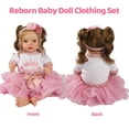 thumbnail image 4 of Set de ropa para muñecas Reborn BABESIDE para muñecas de 43 a 56 cm, 4 of 7