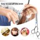 thumbnail image 5 of Juego de 4 tijeras para cortar el pelo, tijeras de peluquería profesional, juego de peluquería para cortar y adelgazar, 5 of 8