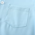 thumbnail image 3 of Akiihool Boys School Uniform Pique Polo Shirts with Short Sleeves (Sky Blue,18-24 Months), 3 of 7