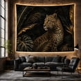 thumbnail image 6 of Leopard and Tropical Leaves Tapestry Wall Hanging, 6 of 7