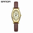thumbnail image 2 of EXPLOJOY Quartz Watch for Women Waterproof Oval Fashion Stainless Steel/Leather Ladies Watch, 2 of 10