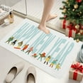 thumbnail image 4 of KOYPTL White Christmas Welcome Front Door Mat-24 x 16 Inch,Non Skid Cushioned Door Carpet,Washable Dirtproof Comfort Standing Rug for Winter Holiday Decor Kitchen Home Porch Entrance Floor Outdoor, 4 of 6