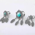 thumbnail image 3 of 2pcs Flower Leaves Design Auricle Puncture Ear Expansions Stainless Steel Ear Tunnel Plugs Body Piercing Jewelry For Female (10mm), 3 of 3