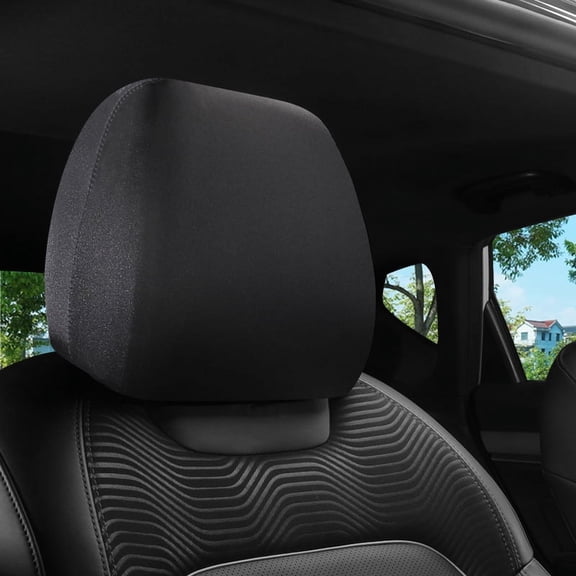 XmhyTop-A Universal Flexible Car Headrest Cover Reusable Anti-Dirty Seat Protector,Black