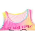 thumbnail image 2 of Beezizac Trendy Rainbow Game Pajamas for Big/Teen Girls 2-Piece Soft Tank Top & Shorts PJ Jammies Set Size 16, 2 of 7