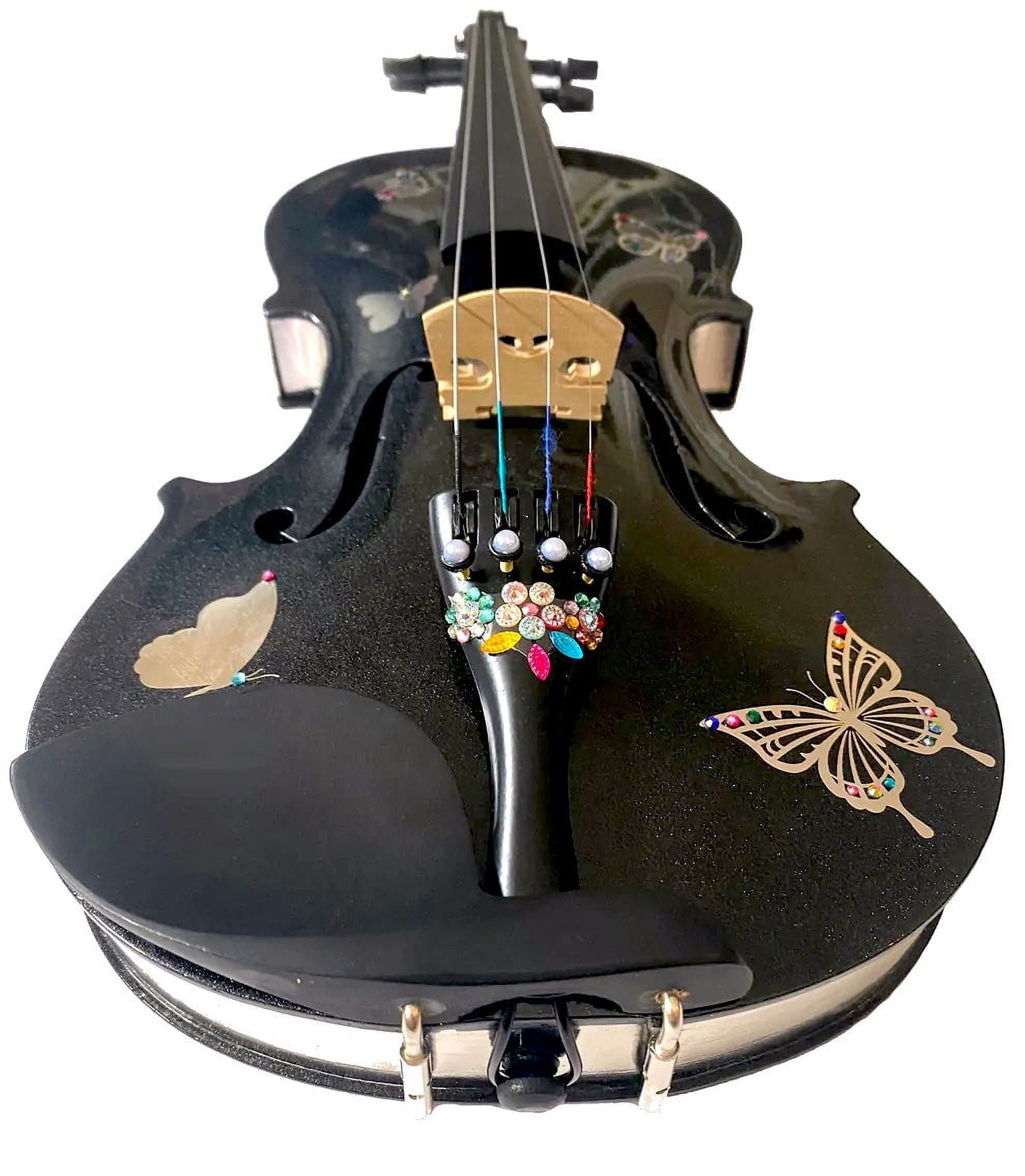 Rozanna's Metallic Butterfly Bling Black Violin Outfit