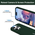 thumbnail image 4 of for iPhone 15 Pro Case with Card Holder Cover Microfiber Inner Lining [Holds 2 Cards] Slim Soft TPU Shockproof Protective Wallet Phone Case for iPhone 15 Pro (Dark Green), 4 of 10