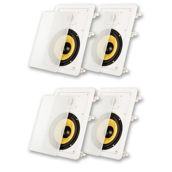 Acoustic Audio HD-650 In Wall 6.5" Speakers Home Theater Surround Sound 2 Pair Pack