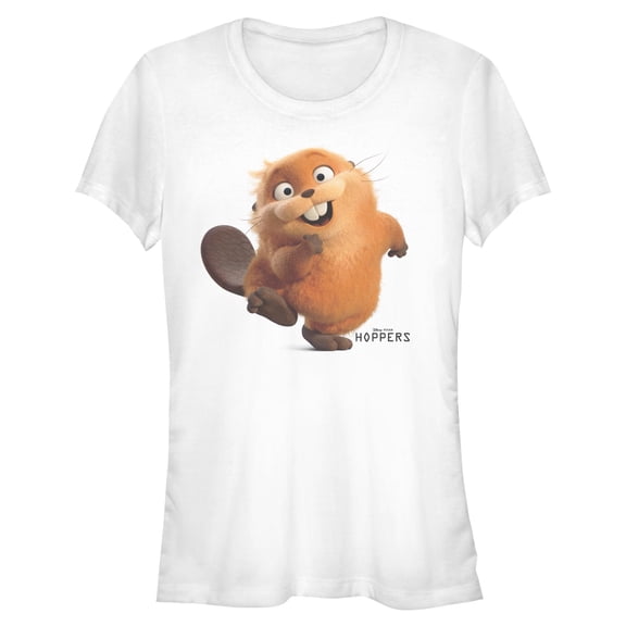 Juniors Hoppers Mabel Beaver Happy Pose T Shirt