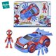 thumbnail image 1 of Hasbro Marvel Spidey y sus amigos Figura de acción, Miles Morales, SpidSuffolk, Juguetes para niños, Coche, mesurost-Spider, Black Pather, 4" zhangyuxiang LED, 1 of 2