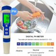 thumbnail image 5 of Medidor de pH 5 en 1, comprobador multiparámetro resistente al agua para hidroponía, acuarios, agua potable doméstica y pruebas de agua de piscina, comprobador de salinidad con alta precisión y ATC, 5 of 5