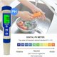 thumbnail image 5 of Medidor de pH, comprobador multiparámetro de alta precisión para hidroponía y acuarios, comprobador de pH digital 5 en 1 con compensación automática de temperatura y función de bloqueo, ideal para, 5 of 5