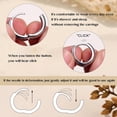 thumbnail image 4 of 3 Pairs 14K Gold & Silver Plated Huggie Hoop Earrings for Women, Hypoallergenic Small Chunky Lightweight Hoop Earrings Stacks, 4 of 5