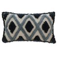 thumbnail image 1 of Tufted Boho Throw Pillow Cover Morocco Decorative Geometric Stripes Cushion for Case Farmhouse Pillowcase for Couch Sofa 45*45CM wave gray stripes, 1 of 4