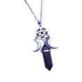 thumbnail image 3 of Collar con colgante de chakra reiki con punta hexagonal natural, 3 of 3