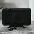 thumbnail image 4 of Radio projection alarm clock large screen LED display electronic clock curved double alarm clock desk clock, 4 of 6