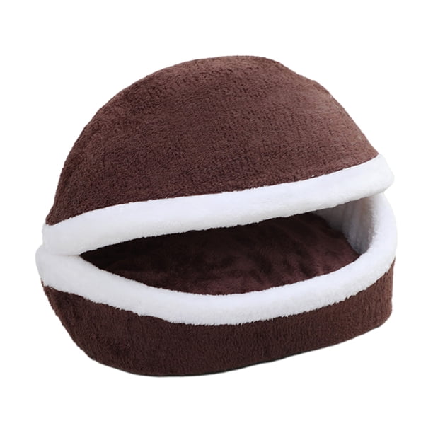 Greeniant Cama para mascotas de poliéster, extraíble, elástica, esponjosa y transpirable, para un cómodo cojín para dormir para gatos Perchas para gatos Color café