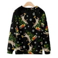 thumbnail image 4 of CEHVOM Chandail de Noël Décontracté pour Hommes, Impression 3D, Manches Longues, Col Rond, Chandail, Chemise, Blouses, en Solde, 4 of 5