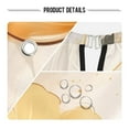 thumbnail image 5 of JSTEL Gold Flower White Marble Waterproof Barber Cape for Men Women Beard Shaving Bib Apron Professional Hair Cutting Cloth, 65 x 55 inch, 5 of 6