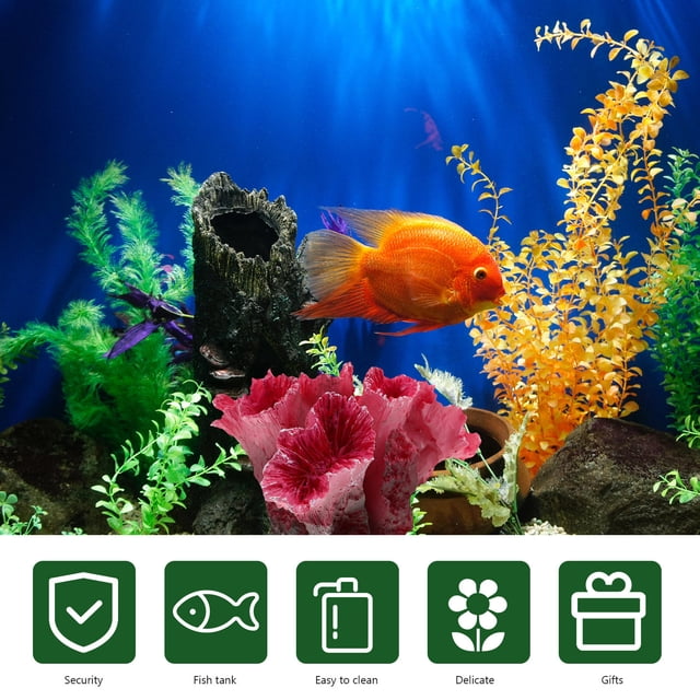 unbranded Artificial Coral Reefs Aquarium Decoration Resin Harmless to Fish