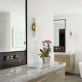 thumbnail image 6 of Claxy 2-Light Brass Cylinder Wall Sconces Set of Two Frosted Glass Wall Light Fixtures, 6 of 6