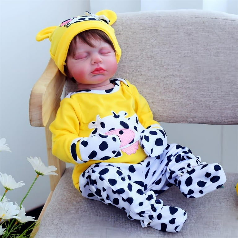 Reborn Baby Dolls Clothes for 17 22 Inch Newborn Baby Doll Girl Baby Doll Clothes Outfit Accessories fit 17 22 Inch Baby Doll Girl Elephant Pattern