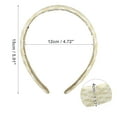 thumbnail image 4 of 1 Pc Elegant Flat Raffia Straw Headband for Women for Girls 5.91"x1.57" Beige, 4 of 6