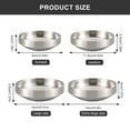 thumbnail image 3 of 4Pcs Stainless Steels Round Sauce Dishes Double Layer Small Plates Seasoning Dishes Dipping Bowl Appetizer Plates, 3 of 9