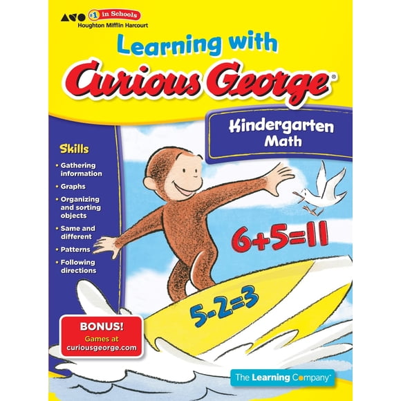 Libro Clarion Aprender con Jorge el Curioso Matemáticas para Kindergarten