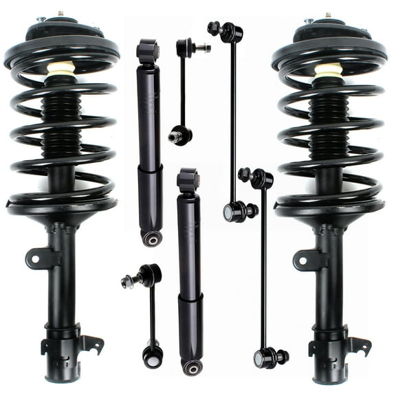 cciyu Struts Suspension Kit for Honda Pilot 2006-2008, Includes Complete Struts Assembly,Shock absorber,Stabilizer Bar Link Kit