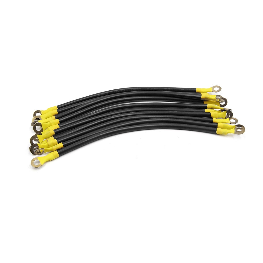 10pcs Black 24cm Length Battery Inverter Wire Power Transfer Cable for