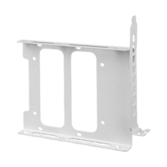 Soporte de montaje para SSD doble Soporte para disco duro Soporte para bahía de unidad HDD Soporte para disco duro de computadora PC Blanco
