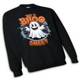 thumbnail image 5 of Halloween Crewneck Sweatshirt This is Bhoo Sheet- Black Color | 8oz 50/50 Cotton/Polyester Gildan Heavy Blend Unisex Soft Fleece Sweater, Size S, 5 of 6