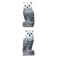 thumbnail image 1 of 2x Falso Espantapájaros Escultura Naturaleza Enemigo Repelente de Plagas Decoración, 1 of 6