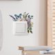 thumbnail image 1 of Adhesivos de pared decorativos con forma de mariposa con forma de mariposa, hojas verdes, 1 of 4