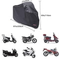thumbnail image 5 of Funda para motocicleta Funda impermeable para motocicleta al aire libre Funda protectora contra el agua, el polvo y los rayos UV para almacenamiento en el exterior con orificios para cerradu, 5 of 5