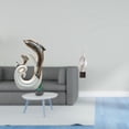 thumbnail image 2 of Escultura de delfín de cerámica, estatua de arte abstracto, escultura moderna de resina, figura blanca, diseño único, superficie lisa, adecuada para, 2 of 8