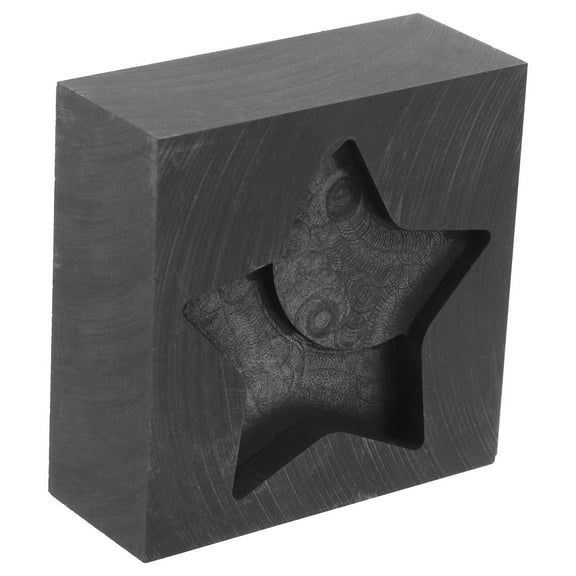 WHAMVOX  Aluminum Mold Tool Ingot Graphite Molds for Casting Jewelry Melting Black