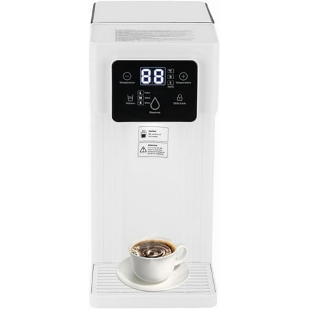 3 Seconds Instant Hot Water Dispenser, 3L 1500W Instant Hot Water Dispenser Countertop, Instant Water Dispenser with 0.79 Gal Tank & Safety Lock, Electric Kettles Countertop Water Warmer (White)