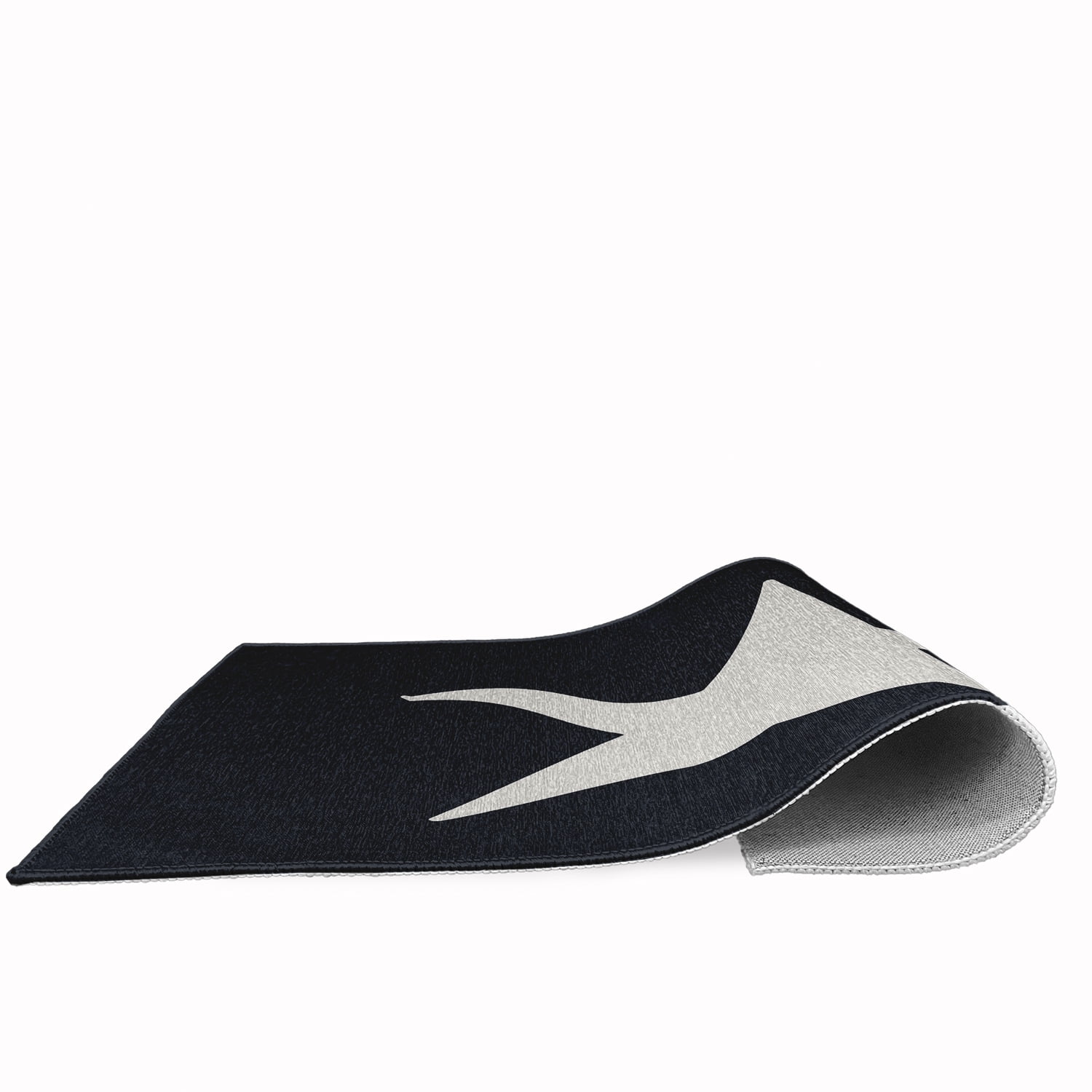 Simply Daisy 18 x 30 Big Star Chenille Rug, Shark Blue and White