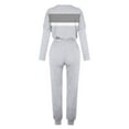 thumbnail image 6 of Eryao 2 Piece Lounge Set Women Color Block Long Sleeve Crew Neck Tops and Drawstring Jogger Pants Sweatsuits 2024 Winter Fall Lightweight Tracksuit Outfits Lightning Prime Deals,Gray,L, 6 of 6