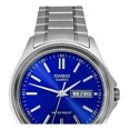 thumbnail image 5 of Reloj Casio Mtp-1239d-2a Correa Acero Fondo Azul Doble Fecha Color de la correa Plateado Color del bisel Plateado, 5 of 5