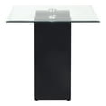 thumbnail image 3 of Furniture of America Fern Metal and Glass Top Square End Table in Black, 3 of 7