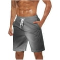 thumbnail image 1 of LOVZFMLL Men's Swim Trunks Beach Shorts Casual Drawstring Quick Dry Holiday Shorts Swimwear Bathing Suits with Pockets Gray XXL, 1 of 5