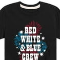 thumbnail image 3 of Instant Message - Americana - Red, White, & Blue Crew - Fireworks - Toddler & Youth Short Sleeve Graphic T-Shirt, 3 of 6